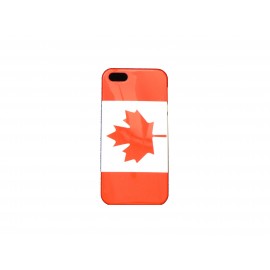 Coque pour Iphone 5 drapeau Canada + film protection écran offert