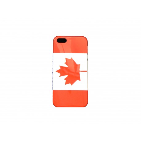 Coque pour Iphone 5 drapeau Canada + film protection écran offert