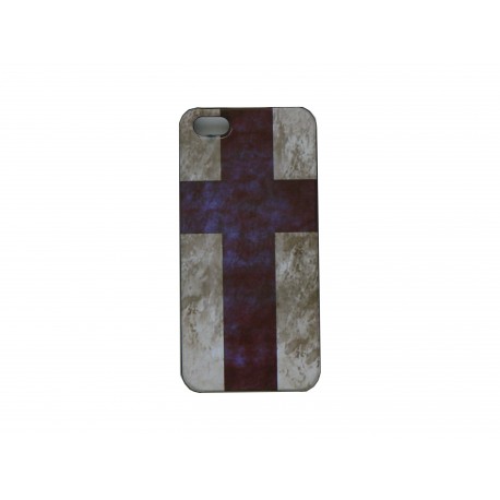 Coque pour Iphone 5 drapeau Finlande vintage+ film protection écran offert