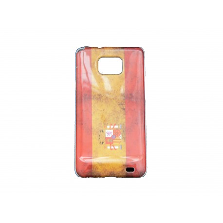 Coque pour Samsung I9100 Galaxy S2 drapeau Espagne vintage + film protection écran offert