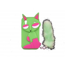 Coque Samsung S5830 Galaxy Ace renard vert + film protection écran offert