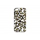 Coque pour Iphone 5 léopard velours blanche,noir et or  + film protection écran offert