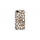 Coque pour Iphone 5 léopard beige et marron  + film protection écran offert