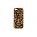 Coque pour Iphone 5 léopard orange et marron  + film protection écran offert