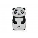 Coque pour Iphone 5 silicone panda blanc et noir + film protection écran offert