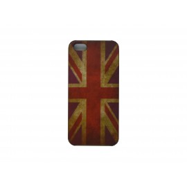 Coque pour Iphone 5 drapeau UK/Angleterre vintage version 3+ film protection écran offert