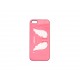 Coque pour Iphone 5 rose avec des ailes d'ange + film protection écran