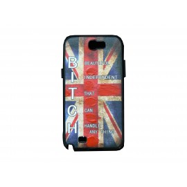 Coque pour Samsung Galaxy Note 2 - N7100  drapeau Angleterrre/ UK vintage version 1+ film protection écran offert