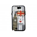 Coque pour Samsung Galaxy Note 2 - N7100  drapeau Angleterre/UK Big Ben + film protection écran offert