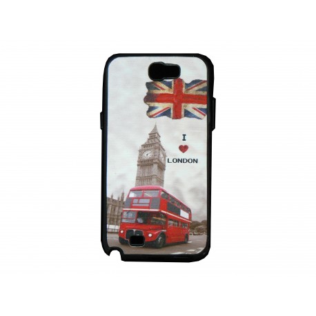 Coque pour Samsung Galaxy Note 2 - N7100  drapeau Angleterre/UK I love London + film protection écran offert