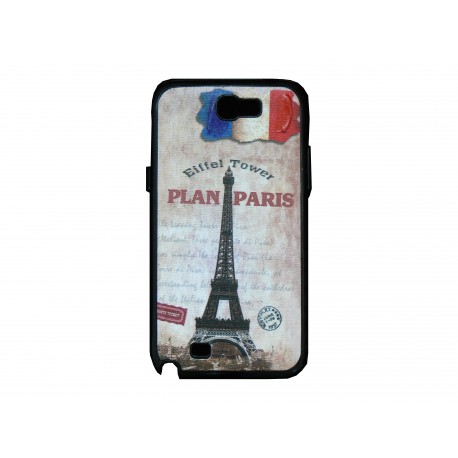 Coque pour Samsung Galaxy Note 2 - N7100 France Tour Eiffel+ film protection écran offert