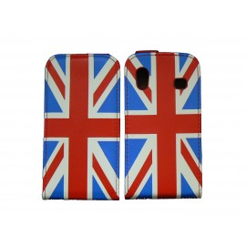 Pochette pour Samsung Galaxy Ace S5830 simili-cuir drapeau UK/Angleterre + film protectin écran