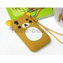 Coque Samsung S5830 Galaxy Ace silicone koala marron + film protection écran offert