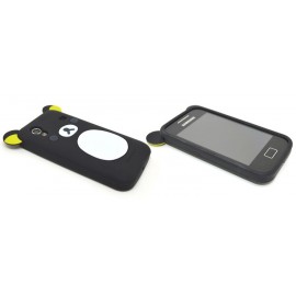 Coque Samsung S5830 Galaxy Ace silicone koala noir + film protection écran offert