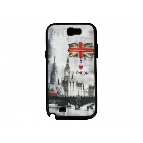 Coque pour Samsung Galaxy Note 2 - N7100  drapeau Angleterre/UK Westminster  + film protection écran offert