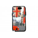 Coque pour Samsung Galaxy Note 2 - N7100  drapeau Angleterre/UK Big Ben version 2  + film protection écran offert