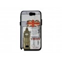Coque pour Samsung Galaxy Note 2 - N7100  drapeau Angleterre/UK Big Ben version 3  + film protection écran offert