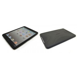 Coque silicone pour Ipad Mini noire + film protection écran offert