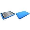 Coque silicone pour Ipad Mini bleue + film protection écran offert