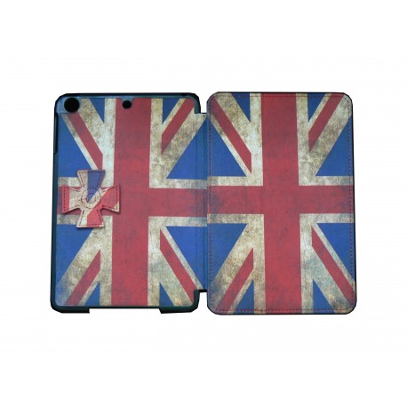 Pochette Ipad Mini drapeau UK/Angleterre vintage + film protection écran offert