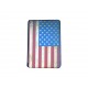 Pochette Ipad Mini drapeau USA/Etats-Unis vintage + film protection écran offert