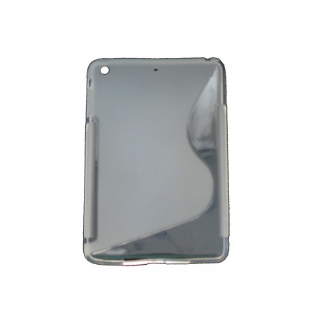 Coque silicone pour Ipad Mini "S" grise + film protection écran offert