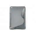 Coque silicone pour Ipad Mini "S" grise + film protection écran offert