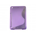 Coque silicone pour Ipad Mini "S" violette + film protection écran offert