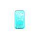 Coque pour Samsung S5830 Galaxy Ace bleue papillons fleurs argents + film protection écran offert