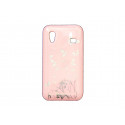 Coque pour Samsung S5830 Galaxy Ace rose clair papillons fleurs argents + film protection écran offert