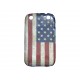 Coque pour Blackberry Curve 9320 drapeau USA/Etats-Unis vintage + film protection écran offert
