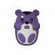 Coque silicone pour Blackberry 8520 curve ourson violet + film protection ecran offert