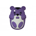 Coque silicone pour Blackberry 8520 curve ourson violet + film protection ecran offert