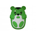 Coque silicone pour Blackberry 8520 curve ourson vert + film protection ecran offert