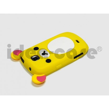 Coque pour Samsung Galaxy Mini S5570 silicone koala jaune + film protection écran offert