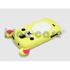 Coque pour Samsung Galaxy Mini S5570 silicone koala jaune clair + film protection écran offert