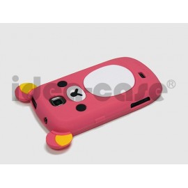 Coque pour Samsung Galaxy Mini S5570 silicone koala rose fuschia + film protection écran offert