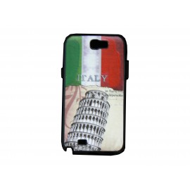 Coque pour Samsung Galaxy Note 2 - N7100  drapeau Italie Tour de Pise  + film protection écran offert