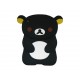 Coque silicone pour Ipad Mini koala noir+ film protection écran offert