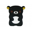 Coque silicone pour Ipad Mini koala noir+ film protection écran offert