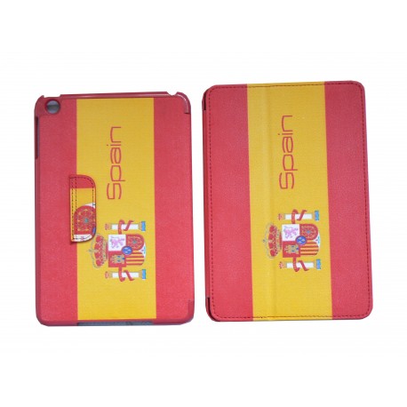 Pochette Ipad Mini drapeau Espagne + film protection écran offert
