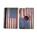 Pochette Ipad Mini drapeau USA vintage version 2 + film protection écran offert
