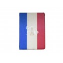 Pochette Ipad Mini drapeau France vintage version 2 + film protection écran offert