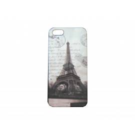 Coque pour Iphone 5 Paris tour Eiffel carte postale + film protection écran offert