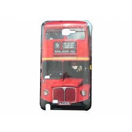 Coque pour Samsung Galaxy Note 2/N7100 - Londres  Bus rouge+ film protection écran offert