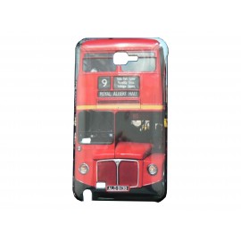 Coque pour Samsung Galaxy Note 2/N7100 - Londres  Bus rouge+ film protection écran offert