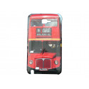 Coque pour Samsung Galaxy Note 2/N7100 - Londres  Bus rouge+ film protection écran offert