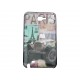 Coque pour Samsung Galaxy Note 2/N7100 rétro Paris Tour Eiffel + film protection écran offert