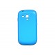 Coque pour Samsung Galaxy S3 Mini/ I8190 en silicone glossy bleue + film protection écran offert