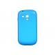 Coque pour Samsung Galaxy S3 Mini/ I8190 en silicone glossy bleue + film protection écran offert